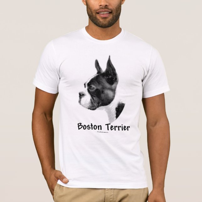 T-shirt Boston Terrier Charbon 2 (Devant)