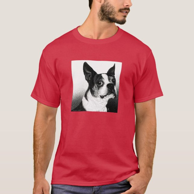 T-shirt Boston Terrier Dark - "Boston Style" (Devant)