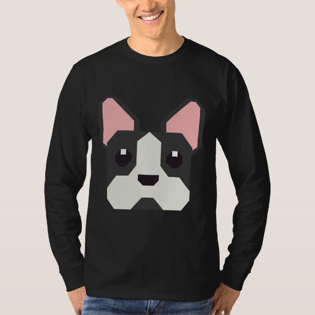 T-shirt Boston Terrier Dog Puppy      (Devant)
