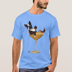 T-shirt Boston Terrier en verre à cocktail 2