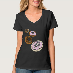 T-shirt Boston Terrier Et Donuts Boston Terrier Avec Don