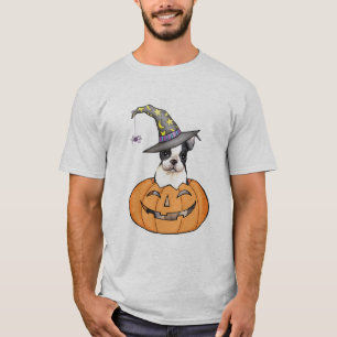 T-shirt Boston Terrier Halloween