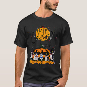 T-shirt Boston Terrier Heureux Halloween pour chien