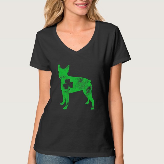 T-shirt Boston Terrier Jour de la Saint Patrick Garçons Sh (Devant)