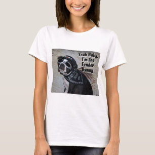 T-shirt Boston Terrier :  Lapin d'amortisseur