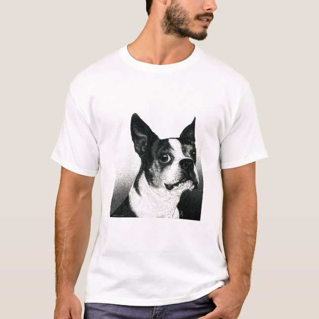 T-shirt Boston Terrier Light - "Boston Style" (Devant)