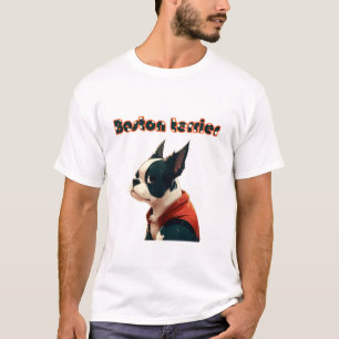 T-shirt boston terrier look