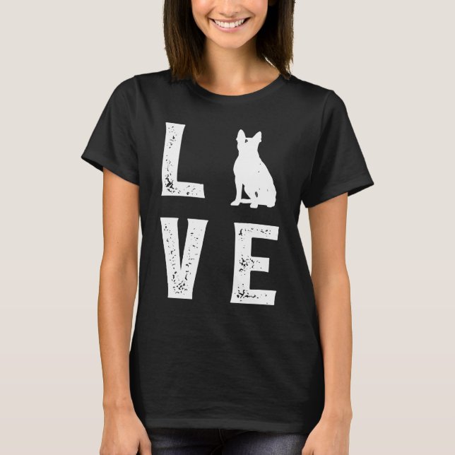 T-shirt Boston Terrier Love 1 (Devant)