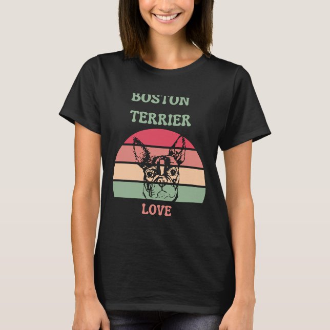 T-shirt Boston Terrier Love 160 (Devant)