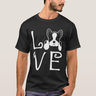 T-shirt Boston Terrier Love Chien Propriétaire Boston Terr