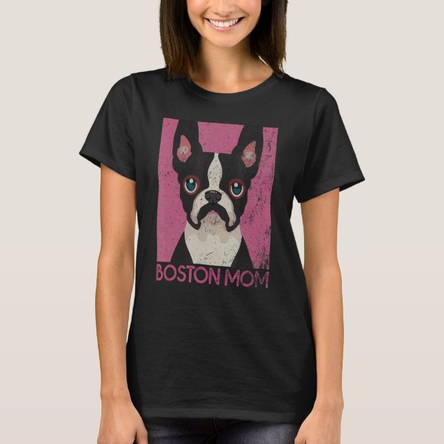 T-shirt Boston Terrier Maman (Devant)