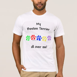 T-shirt Boston Terrier Marche Sur Moi