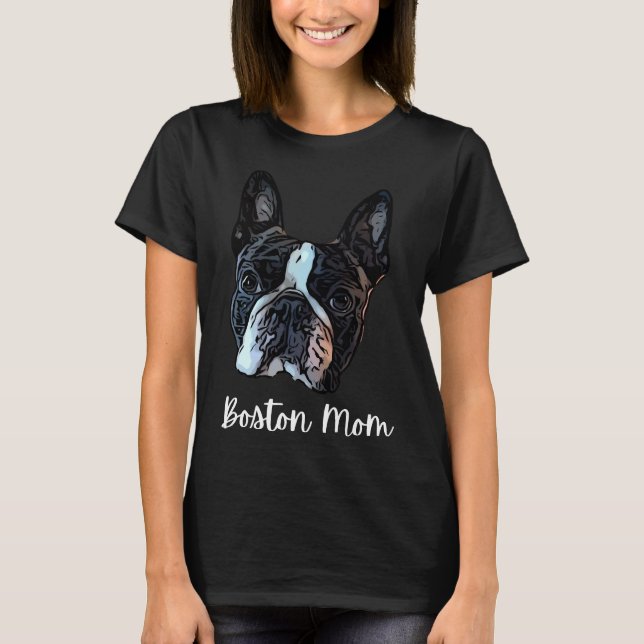 T-shirt Boston Terrier Mom 189 (Devant)