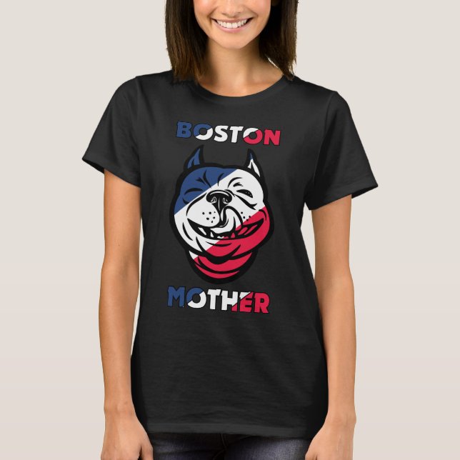 T-shirt Boston Terrier Mother (Devant)