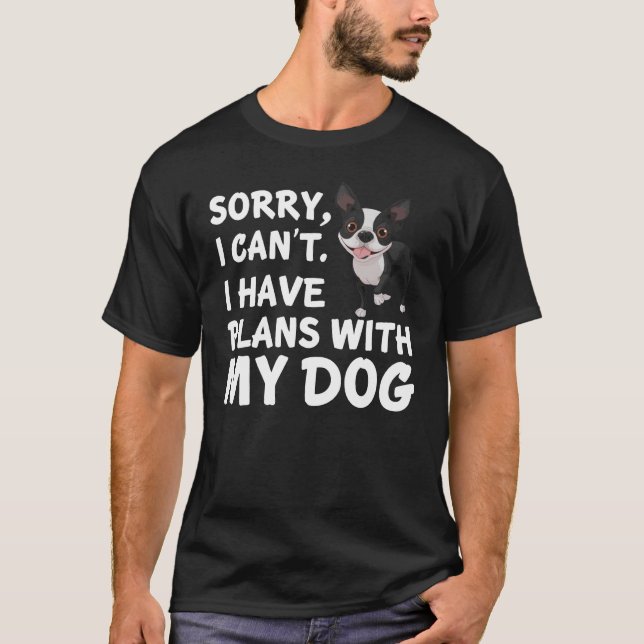T-shirt Boston Terrier My Chien (Devant)