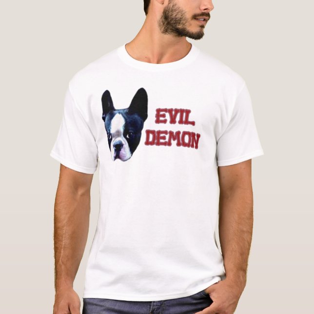 T-shirt Boston Terrier ou démon mauvais ? (Devant)