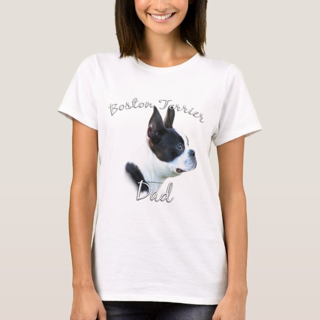 T-shirt Boston Terrier Papa 2 (Devant)