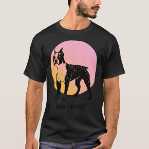 T-shirt Boston Terrier qui a publié des citations de chien