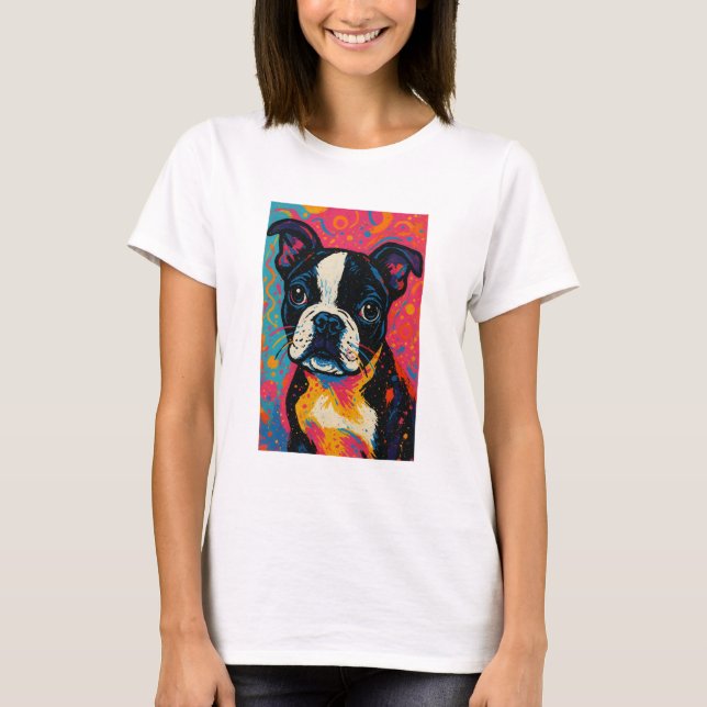 T-shirt Boston Terrier Shirt (Devant)