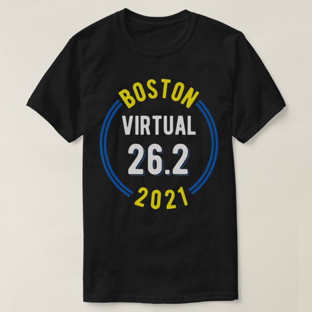 T-shirt Boston Virtual 2021 Marathon (Design devant)