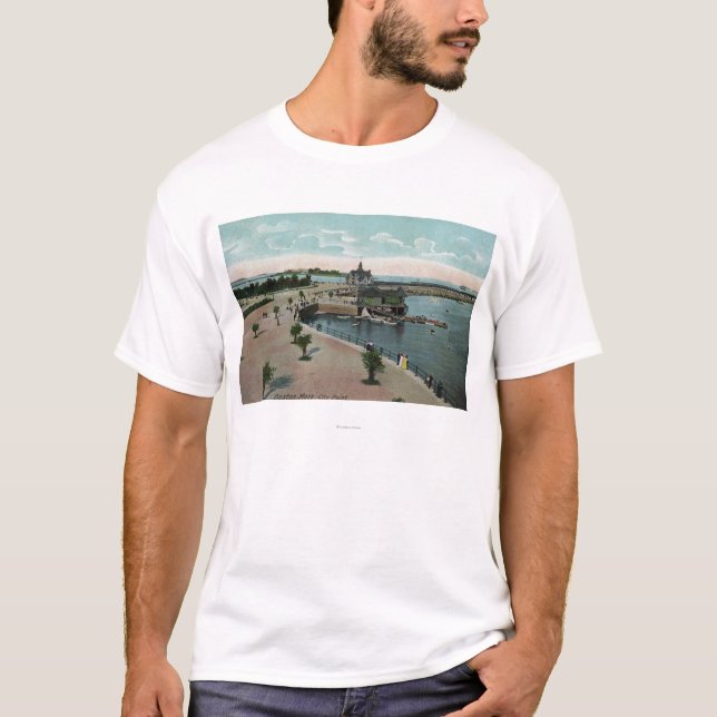 T-shirt Boston, vue de MassachusettsGeneral de ville (Devant)