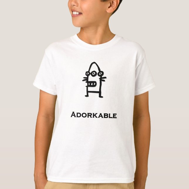T-shirt Bot à trois yeux adorable (Devant)