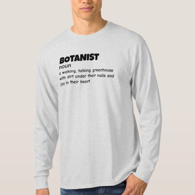T-shirt Botanique Expert Définition Appareils (Devant)