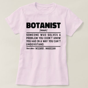 T-shirt Botaniste Noun Définition Botany Plante Lover Cool