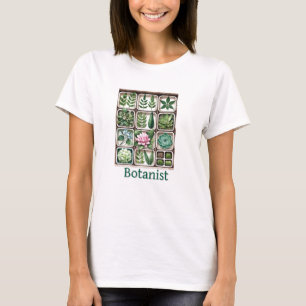 T-shirt Botaniste Passionné de Plantes Grille 