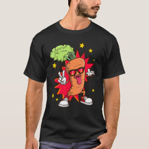 T-shirt Botanistes de légumes carottes