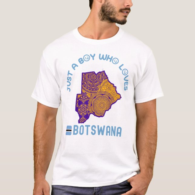 T-shirt Botswana Afrique (Devant)