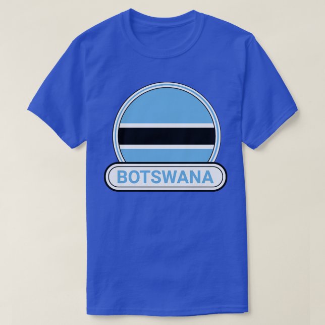 T-shirt Botswana Badge du Botswana (Design devant)