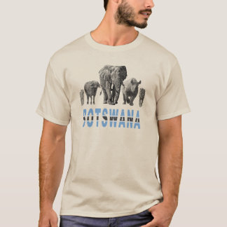 T-shirt Botswana Pride Big 5 Wildlife pour les fans du Bot