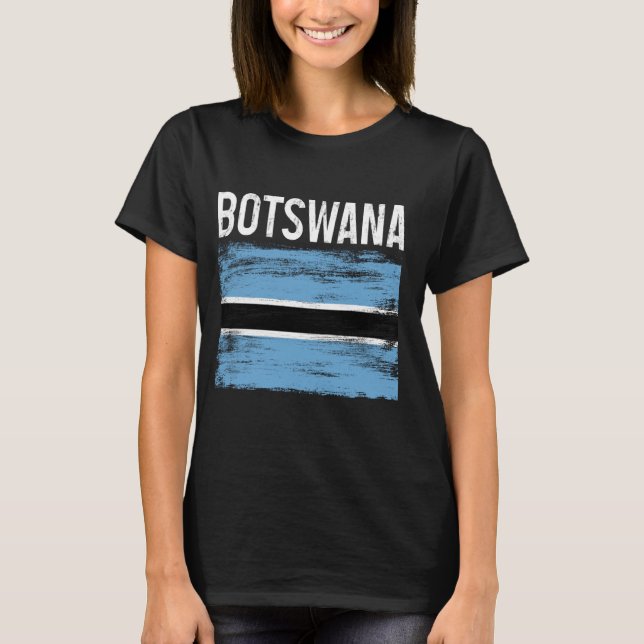 T-shirt Botswana Pride Botswanan Drapeau des racines afric (Devant)
