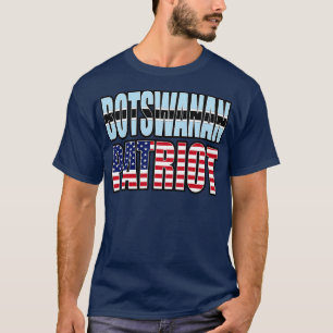 T-shirt Botswanan American Patriot Pride Patrimoine Drapea