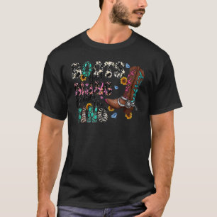T-shirt Botte De Femme Et Bling Avant L'Anneau Gemstone We