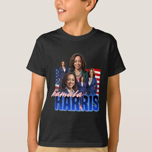 T-shirt Botte du drapeau américain Harris (Devant)