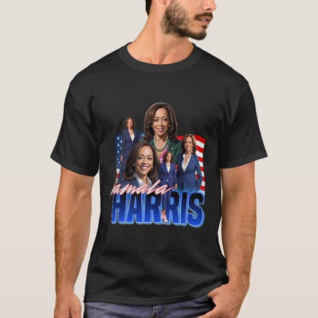 T-shirt Botte du drapeau américain Harris (Devant)