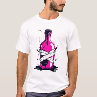 T-shirt botte rose toxique