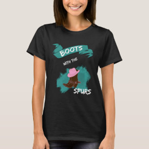 T-shirt Bottes avec des bottes Hip hop paysannes Spurs