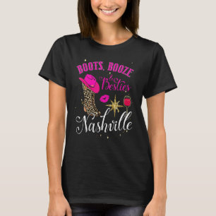 T-shirt Bottes, Boissons Et Meilleures Amies Séjour à Nash