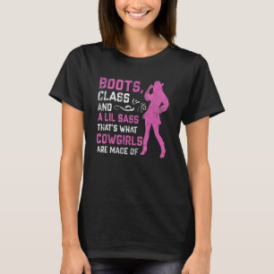 T-shirt Bottes de classe Lil Sass C'est de ça que sont fai