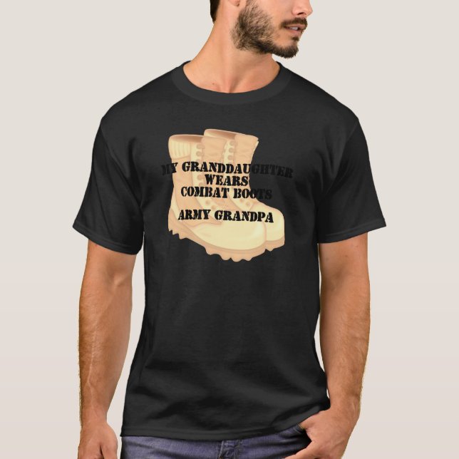 T-shirt Bottes de combat de désert de petite-fille de (Devant)