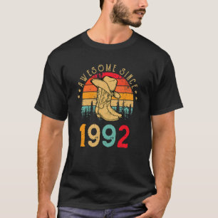 T-shirt Bottes de Cowboy stupéfiantes depuis 1992 30e anni