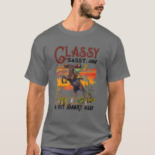 T-shirt Bottes de cowgirl rétro Classé Sassy Western Pays 