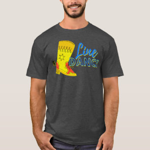 T-shirt Bottes de danse de ligne