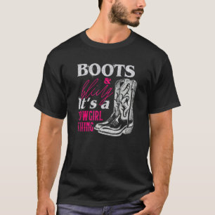 T-shirt Bottes de fille Bling Femmes mignonne Amour Pays V
