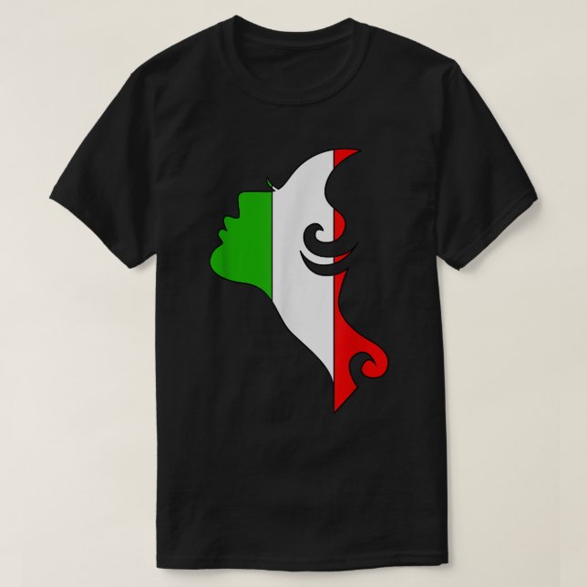 T-shirt Bottes du drapeau italien Italie Naples  (Design devant)