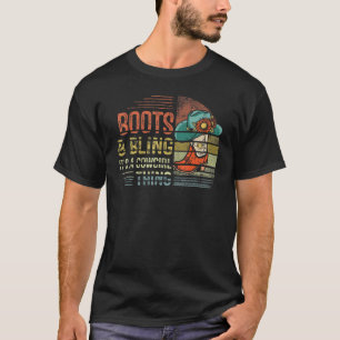 T-shirt Bottes et Bling C'est une chose de cowgirl Chapeau
