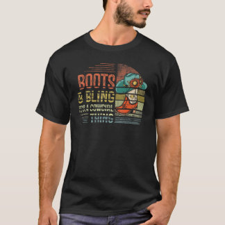 T-shirt Bottes et Bling C'est une chose de cowgirl Chapeau